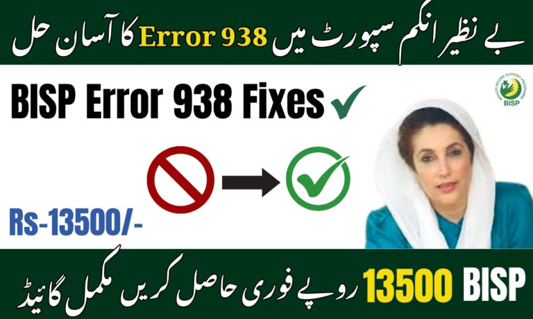 Error 938 in BISP Payment