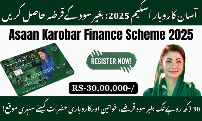 Asaan Karobar Finance Scheme 2025