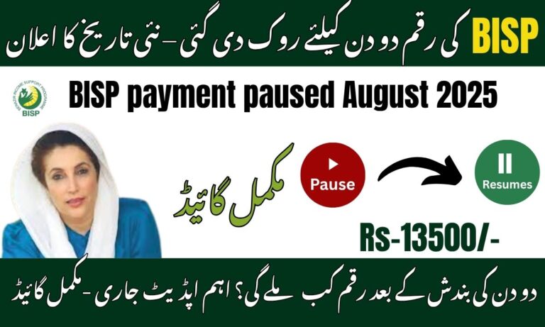 BISP payments paused